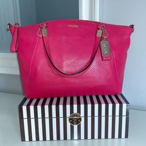 BLOW OUT SALE! Coach Bright Pink Crossbody Satchel